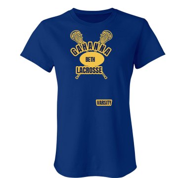Gahanna Lacrosse Varsity Junior Fit Bella Crewneck Jersey Tee
