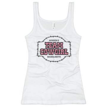 Team Cowgirl Junior Fit Basic Bella 2x1 Rib Tank Top
