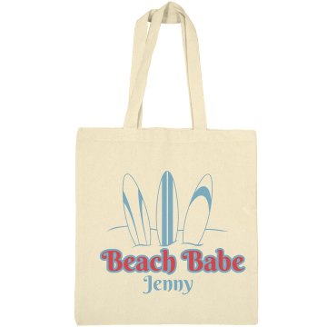 Beach Babe Tote Liberty Bags Canvas Bargain Tote Bag
