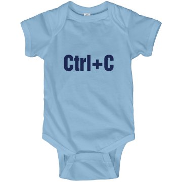 Ctrl+C Twins Onesie Infant Rabbit Skins Lap Shoulder Creeper