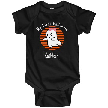 My First Halloween Infant Rabbit Skins Lap Shoulder Creeper