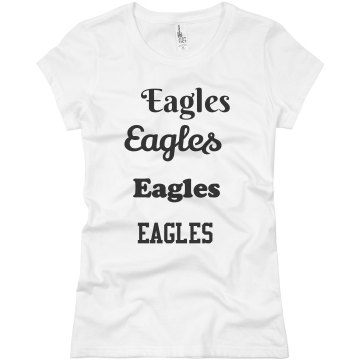 Eagles! Junior Fit Basic Bella Favorite Tee