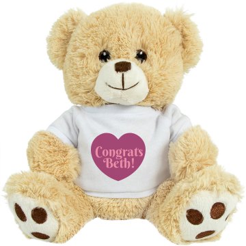 Baby Girl Congrats Plush Baby Shower Teddy Bear
