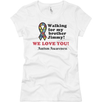 Autism Walk Junior Fit Basic Bella Favorite Tee