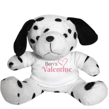 Ben's Valentine Plush Dalmatian Dog