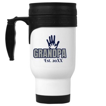 Grandpa Mug 14oz White Stainless Steel Travel Mug