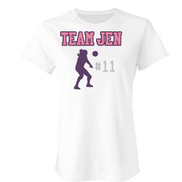 Team Mom Rhinestone Misses Relaxed Fit Anvil Scoop Neck Tee