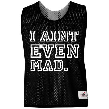 Aint Even Mad Pinnie Badger Sport Lacrosse Reversible Practice Pinnie