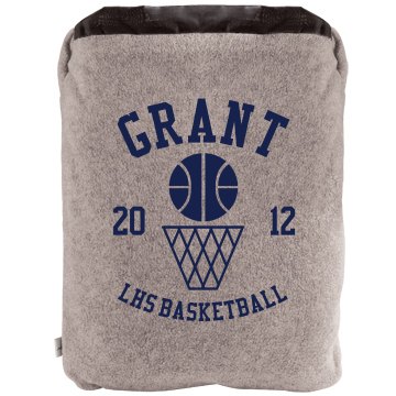Personalized Blanket 2-in-1 Poly Fleece Pillow Blanket 