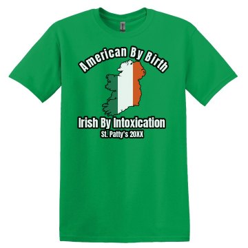 Irish By Intoxication Unisex Gildan Heavy Cotton Crew Neck Tee