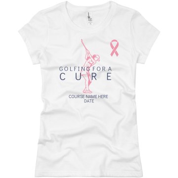 Golf for Breast Cancer Junior Fit Basic Bella Favorite Tee