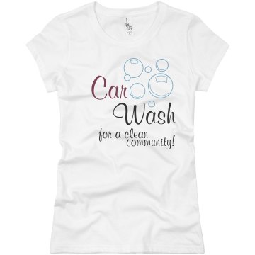 Car wash bubbles Junior Fit Basic Bella Favorite Tee