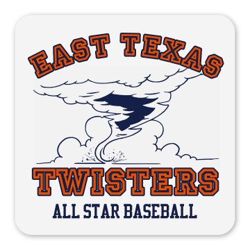 Twisters Team Magnet Square Magnet