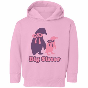 Big Penguin Sister Toddler Rabbit Skins Hooded Sweatshirt