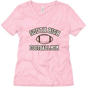 Football Mom Misses Relaxed Fit Anvil V-Neck Tee