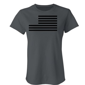 Fashionably Patriotic Junior Fit Bella Sheer Longer Length Rib Tee