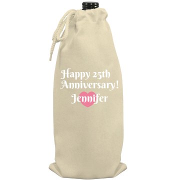 Happy Anniversary Wine Port Authority Wine Bag