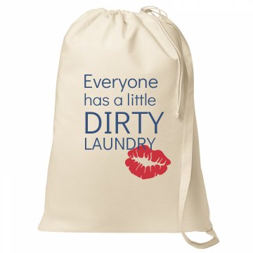 Dirty Laundry Red Lips Port Authority Laundry Bag
