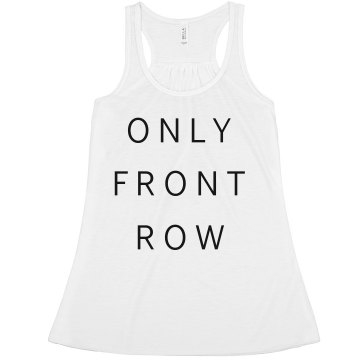 Front Row Rhinestones Misses Bella Flowy Boxy Lightweight Crop Tank