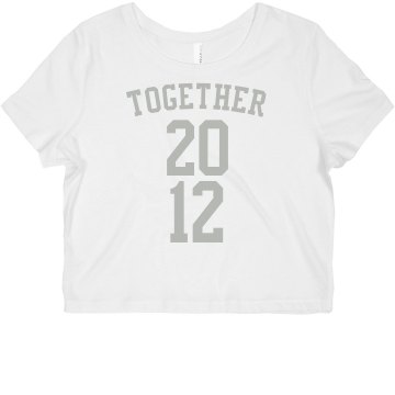 Together Tees Misses Bella Flowy Boxy Lightweight Crop Tee