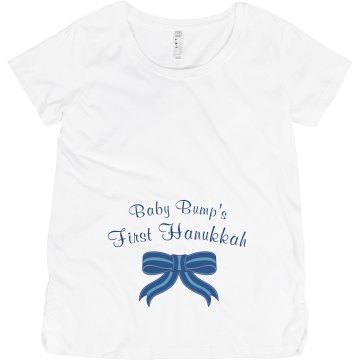 Baby Bump's 1st Hanukkah Maternity LA T Sportswear Tee