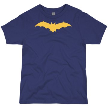 Dynamic Dad Duo Bat Girl Youth Gildan Ultra Cotton Crew Neck Tee