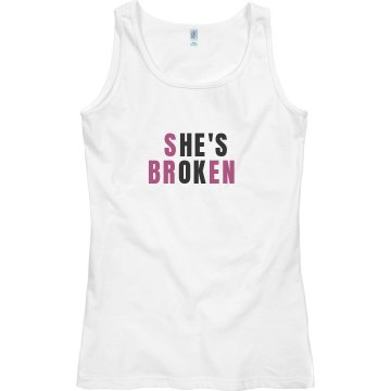 She's Broken Misses Bella Flowy Lightweight Raglan Tee