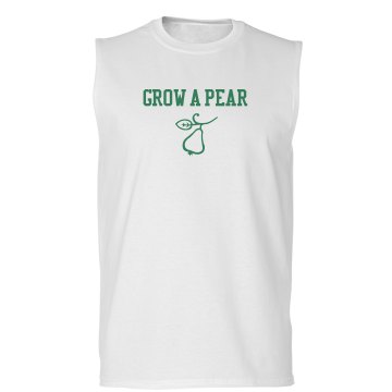 Grow a Pear Tee Unisex Gildan Ultra Cotton Sleeveless Tee