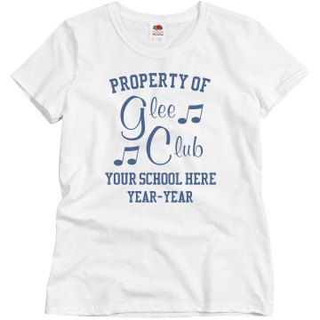 High School Glee Junior Fit Bella Crewneck Jersey Tee