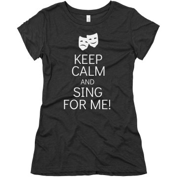 Opera Keep Calm Junior Fit Bella Triblend Tee