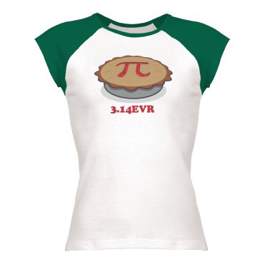 Pi 3.14 EVR Junior Fit Bella 1x1 Rib Ringer Tee