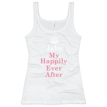 Happily Ever After Junior Fit Bella Sheer Longer Length Rib Strap Tank Top