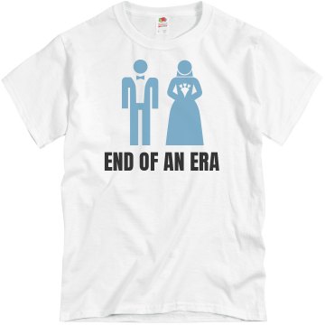 End Of An Era Groom Unisex Basic Gildan Heavy Cotton Crew Neck Tee