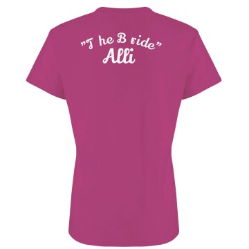 Buy Me Beer Bride w/ Back Junior Fit Bella Sheer Longer Length Rib Tee