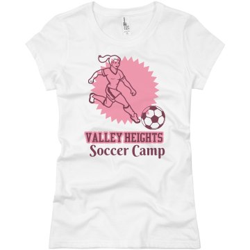 Valley Heights Soccer Junior Fit Basic Bella Favorite Tee
