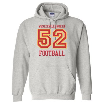 Football Number Hoodie Unisex Gildan Heavy Blend Hoodie