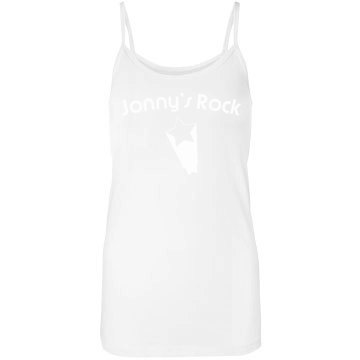Jonny's Rock Star Junior Fit Bella Sheer Jersey Longer Length Tank Top