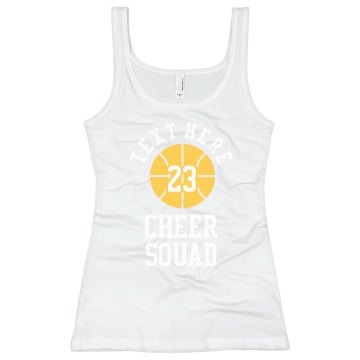 Tim's Cheer Squad Junior Fit Bella Sheer Longer Length Rib Tank Top