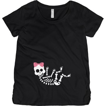 Baby Girl Skeleton Maternity LA T Sportswear Tee