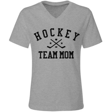 Hockey Mom Rhinestone Misses Relaxed Fit Gildan Ultra Cotton Tee