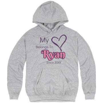 Heart Belongs To Ryan Unisex Hanes Ultimate Cotton Heavyweight Hoodie