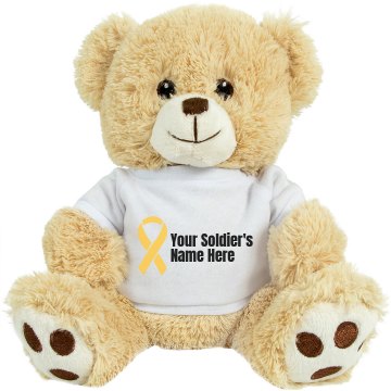 I Love My Soldier Medium Plush Teddy Bear