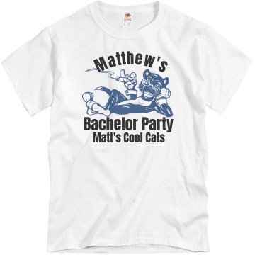 Matt's Bachelor w/ Back Unisex Basic Gildan Heavy Cotton Crew Neck Tee
