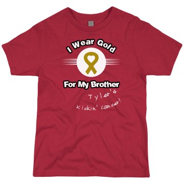 Kick Childhood Cancer Youth Bella Girl 1x1 Rib Tank Top