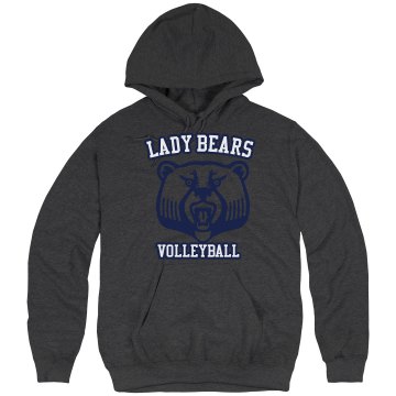 Lady Bears Volleyball Unisex Hanes Ultimate Cotton Heavyweight Hoodie