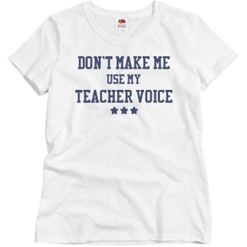My Teacher Voice Misses Relaxed Fit Basic Gildan Heavy Cotton Tee