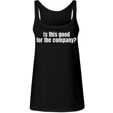 Good for the comany? Junior Fit Bella 1x1 Rib Ringer Tee