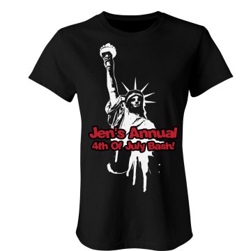 Jen's Bash Junior Fit Bella Sheer Longer Length Rib Tee