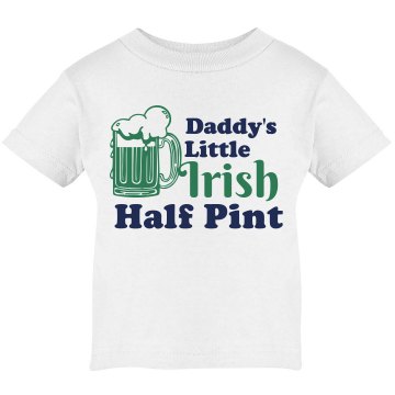 Daddy's Little Half Pint Infant Rabbit Skins Lap Shoulder Tee