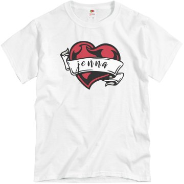 Jenna's Love Tattoo Tee Unisex Basic Gildan Heavy Cotton Crew Neck Tee